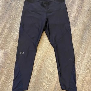 Under Amour Women’s Leggings w/ lower back thigh and side calf mesh size Medium